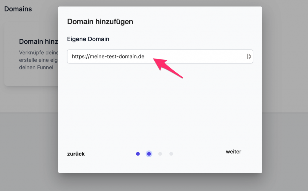 Eigene Domain in KlickLead nutzen